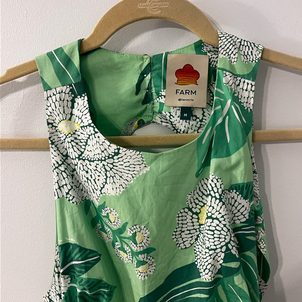 FARM Rio Green Dewdrop Floral Maxi Dress - Picture 3 of 4